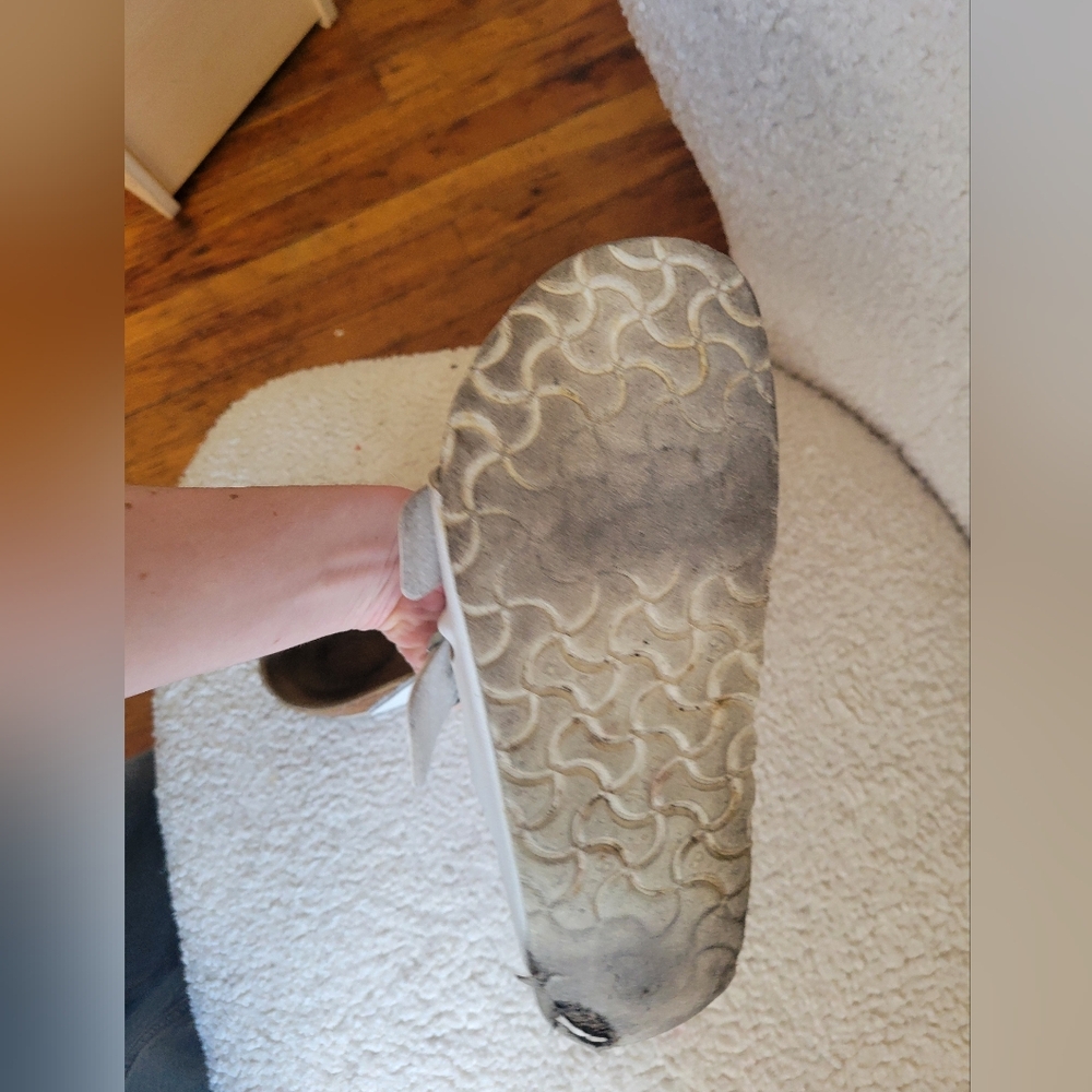 Birkenstock Arizona White Two-Strap Sandals Size 39 - Picture 7 of 8